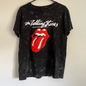 Rolling Stones acid wash Tshirt small